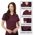 thumbnail image 6 of AllPro Women's Pique Polo Shirts 65 Poly/35 Cotton Standard fit Plain Tee Short Sleeve Golf Polo Shirt (Violet, 2XL), 6 of 7