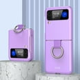 thumbnail image 1 of Étui de Protection Ultra Mince Mate Compatible avec Galaxy Z Flip 4 avec Support Anneau, 1 of 3
