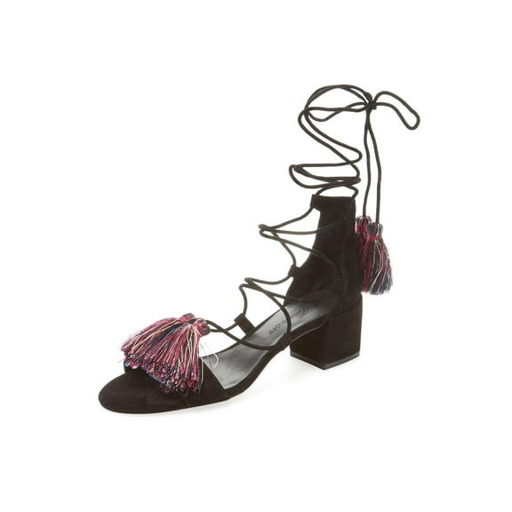 Rebecca Minkoff Women's Isla Wraparound Lace Sandals Sz 9 Black