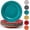 Multicolor, variant on Farmhouse Melamine Dinner Plates Set of 6,Break and Chip Resistant Kitchen Plates, BPA Free 6pcs Dinner Dishes Set, 11 Inch Lightweight larger Melamine Salad Plates for Everyday Use, Gray…