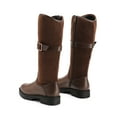 thumbnail image 4 of BURUDANI Girls Knee-High Buckle Riding Boots Fashion Boots for Little & Big Kids, 4 of 6