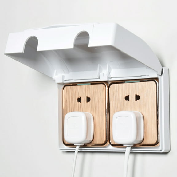 Joernso Baby Safety Outlet Cover Electric Plug Protector Waterproof Simple Installation Baby Proofing Double Socket Cover