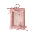 thumbnail image 2 of Lenkho Kawaii Bow Photocard Holders 3 Inch Cute Fabric Card Protector ID Badge Holders With Keychain Backpack Glamour For Students, 2 of 6