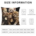 thumbnail image 5 of Throw Pillow Covers Cute Kittens Black and Orange , Square Decorative,Cushion Pillows Cover for Couch and Bed for Men/Women, 5 of 5
