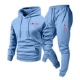 thumbnail image 3 of Ceisia Men's Loose Fit Heart & Love Print Hooded Sweatshirt & Jogger Set - Warm Stretch Casual Two-Piece Tracksuit Gifts, 3 of 5