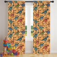 thumbnail image 5 of Blackout Kids Curtains,Colorful Dinosaurs Names Pattern Childrens Insulated Curtains Set Of 2,Bedroom Essentials,Toddler Room Decor 42"x84", 5 of 5