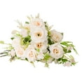 thumbnail image 2 of 2 Bunches Artificial Flowers,Fake Flowers,Artificial Plants Indoor, Artificial Rose Branch with Stem 5 Fork 5 Head Faux Silk Flower Indoor Outdoor Garden Decoration Photo Props Pink, 2 of 4