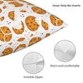 thumbnail image 3 of Wukai Yellow Biscuit Premium Polyester Fleece Pillow Covers with Hidden Zipper Closure,Luxuriously Soft and Durable-16"x16", 3 of 7