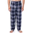 thumbnail image 1 of Pantalón de Pijama de Forro Polar Sedoso para Hombre IZOD a Cuadros Azul Marino Talla Grande, 1 of 5