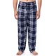 thumbnail image 1 of Pantalón de Pijama de Forro Polar Sedoso para Hombre IZOD a Cuadros Azul Marino Talla Grande, 1 of 5