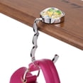 thumbnail image 3 of Bolsa Colgador de gancho de bolso de mano de metal portátil Colgador de soporte de bolso de mesa plegable (B Tmvgtek Para estrenar, 3 of 5