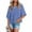 Blue, variant on CALAFEBILA Hiking Shorts Women Solid Color Casual Loose With Pockets Drawstring Gym Running Burmuda Short Pants
