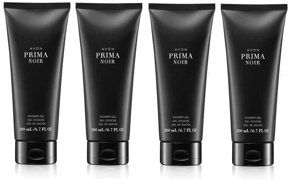 Avon Prima Noir Shower Gel Set of 4
