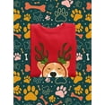 thumbnail image 3 of Jolly Corgi Reindeer Antlers Sweatshirt Men -Image by Shutterstock, Male Small, 3 of 4
