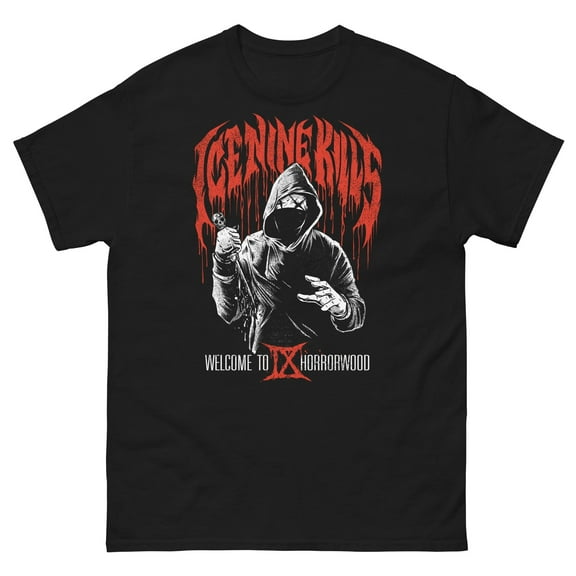 Ice Nine Kills - IX Horrorwood Unisex T-Shirt - Black - Small