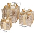 thumbnail image 2 of ZOUSSIQI Set of 3 Christmas Lighted Gift Boxes, Christmas Lighted Gift Boxes with Bow, Pre Lit Present Boxes, Christmas Boxes Decorations for Outdoor Indoor Christmas Tree Yard Home CA919-9357, 2 of 9