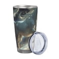 thumbnail image 2 of Bingfone Space White Horse for 20 Oz Stainless Steel Travel Mug Double Wall Water Coffee Cup for Home,Office, Outdoor Works Great for Ice Drinks and Hot Beverage-Without Straw, 2 of 8