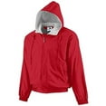 thumbnail image 2 of BOYS' HOODED TAFFETA JACKET/FLEECE LINED XS Red, 2 of 4