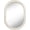 Cream White, variant on Oval Wood Framed Wall Mirror Creative Bathroom Wall Mounted Mirror Decor Bagel Shaped Mirror for Bathroon Bedroom