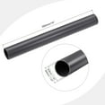 thumbnail image 2 of Uxcell Rigid Round Pipes High Impact for Water Pipe Crafts Cable Sleeve Dark Grey 36mmx40mm, 2 of 6