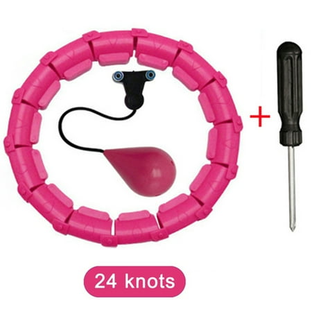 

Sport Hoops for Abdominal Thin Waist Exercise Elbourn 24 Knots Detachable 2 in 1 Fitness Massage Hoops Great for Women and Beginners