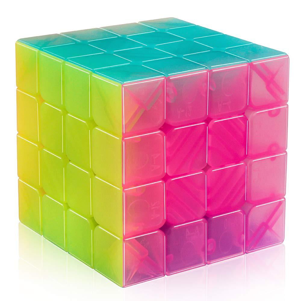 QIYI Qiyuan S 4x4x4 Magic cube Speed Cube Puzzle Cube for cube lovers Jelly 