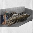 thumbnail image 6 of Yosemite Soft Flannel Fleece Throw Blanket, Yosemite Falls Mountain Sunshine Alpine Trees Dramatic Natural Wilderness Landscape, Cozy Plush for Indoor and Outdoor Use, 50" x 60", Green, by Ambesonne, 6 of 6