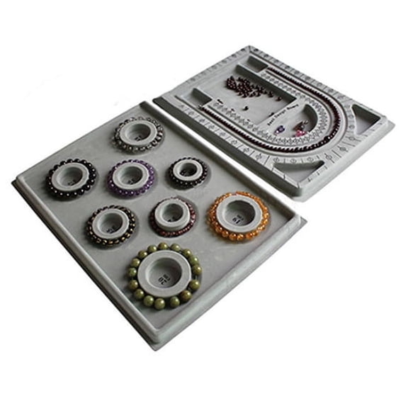 Deyuer Bead Board Bracelet Beading Tray Necklace Design DIY Craft Jewelry Meter Panel