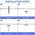 thumbnail image 3 of Drywall Anchor Kit with Screws - 100 Pcs Drywall and Hollow-Wall Anchor Assortment Kit, Self-Drilling Hollow Wall Anchor, Nylon - Plastic Wall Anchor Hooks and Hollow-Door Toggle Anchor (White), 3 of 5