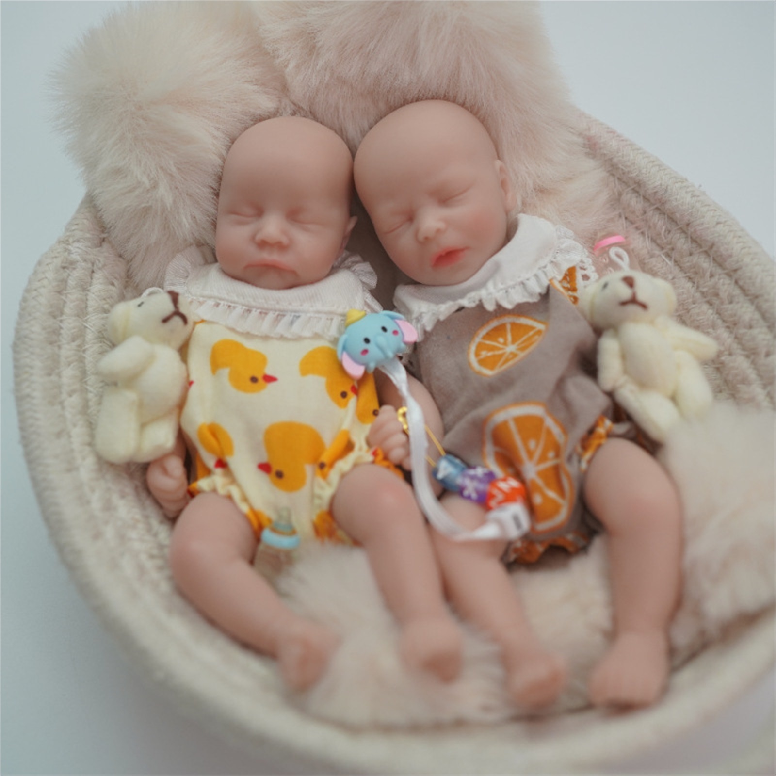6inch Sleep Full Silicone Doll Reborn Baby Palm Miniature Size