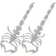 thumbnail image 1 of Scorpion Dangle Earrings Goth Jewelry Scorpion Shape Silver Lightweight Comfortable 1Pair, 1 of 2