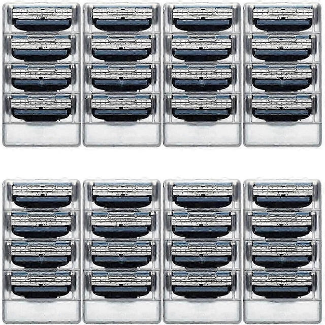 32PCS Razor Blades Refills Manual Mach 3 Blades Refills