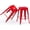 Red, variant on ZBAKF 24" Metal Bar Stools Set of 2, Stackable Backless Counter Height Stools with 12" Seat, Non-Slip Feet, No Assembly, 300 lb Max Weight-Red