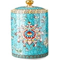 thumbnail image 1 of Enamel Ceramic Tea Caddy Tea Canister Tea Storage Container Tins Jar with Airtight Lid Water-proof Tank for Tea  Coffee  Herb  Sugar  Spice  Nuts, 1 of 3