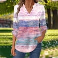 thumbnail image 2 of Blouses pour Femmes, Blouse Chemise Confortable à Boutons à Manches Longues Imprimée Coupe Régulière Décontractée pour Femmes, Blouses pour Femmes Mode, 2 of 8
