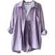 thumbnail image 3 of Conjunto de pantalones cortos con cuello vuelto liso para mujer, atuendo informal, traje holgado, moda de verano, ropa femenina, conjuntos de 2 piezas, 2024, 3 of 5