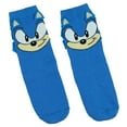 thumbnail image 4 of Sonic The Hedgehog Socks Boys' Sonic Knuckles Tails 3D Ears Kids Crew Socks 3 Pairs Fits Shoe Size 10-4, 4 of 6