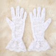 thumbnail image 4 of Dalrosia Lace Gloves For Women Elegant Short Lace Gloves Tea Party Gloves Wrist Length Floral Gloves Sunblock Bridal Gloves, 4 of 5