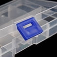 thumbnail image 5 of Large 10-grid Transparent Storage Box with Adjustable Partition Plastic Interlayer Storage Container Can Hold Paper Tape, 5 of 8