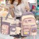 thumbnail image 2 of Mochila Kawaii de moda para estudiantes, bolso de hombro para niñas, Mochila impermeable para adolescentes, bonita Mochila de viaje para ordenador portátil xuanjing  unisex, 2 of 2