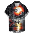 thumbnail image 4 of Stamzod Hawaiian Shirt for Men 2026 Summer Beach Vacation Shirts Short Sleeve Button Down Shirt Gray XXXXL, 4 of 6