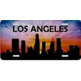 thumbnail image 2 of Los Angeles Skyline Silhouette Metal License Plate, 2 of 2