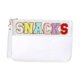 thumbnail image 2 of Bolsa de cosméticos transparente para mujeres y niñas, soporte para accesorios de baño, bolsa para refrigerios de playa Blanco, 2 of 9
