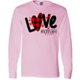 thumbnail image 3 of Inktastic Love Nonna Life Flannel Heart Long Sleeve T-Shirt, 3 of 5
