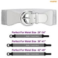 thumbnail image 7 of WHIPPY Women Elastic Wide Belt, Stretch Waist Belt for Dresses, 7 of 7