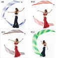 thumbnail image 3 of 2Pcs Silk Veil with 2Pcs Poi Ball Belly Dance Poi Streamer Throw Ball in Haka Dance and Polynesian Dances,#11, 3 of 6