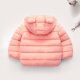 thumbnail image 4 of TOOYOU Boys Jacket Winter Warm Solid Coats Bear Ears Hooded Padded Cold Weather Outerwear Size 12 M-18 M Pink, 4 of 4