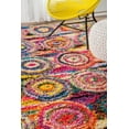 thumbnail image 2 of NuLOOM Kindra Circles Shaggy Rug Multi, 2 of 2