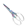 thumbnail image 1 of Tijeras de Cocina Uxcell, 9" Tijeras de Cocina Pesadas de Acero Inoxidable Multiusos para Alimentos con Mango Transparente de ABS [Multicolor], 1 of 1
