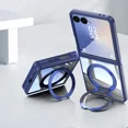 thumbnail image 2 of 360° Ring Holder Clear Phone Case for Samsung Galaxy Z Flip 7 FE 6 5 Flip7 Flip6 Flip5 5G Kickstand TPU+PC Magnetic Cover, 2 of 9
